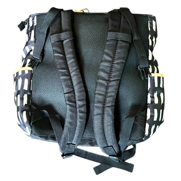 A.D. Sutton & Sons Black, White & Red Patterned Diaper Bag w/2 Insulated Pockets - Picture 4 of 12